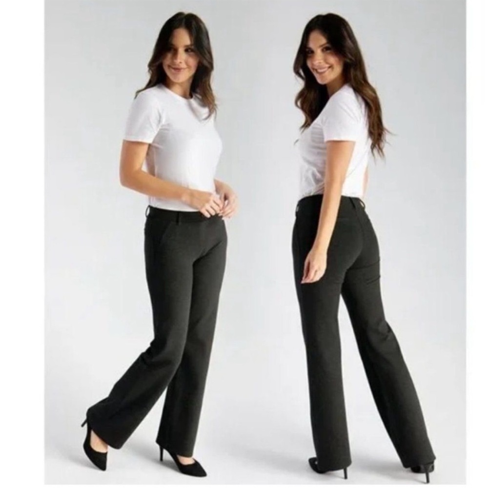 Betabrand Charcoal Flare Pants